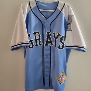 Negro Leagues Museum Josh Gibson Homestead Grays Jersey Size XL Blue White